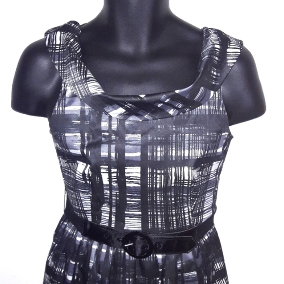 INTRIGUE Black & White Dress, 6 - Picture 1 of 8